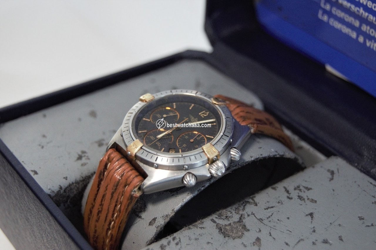 IMG_9081 Breitling Chronomat Mens watch Unisex Quartz Gold Steel 80350 Replica 4