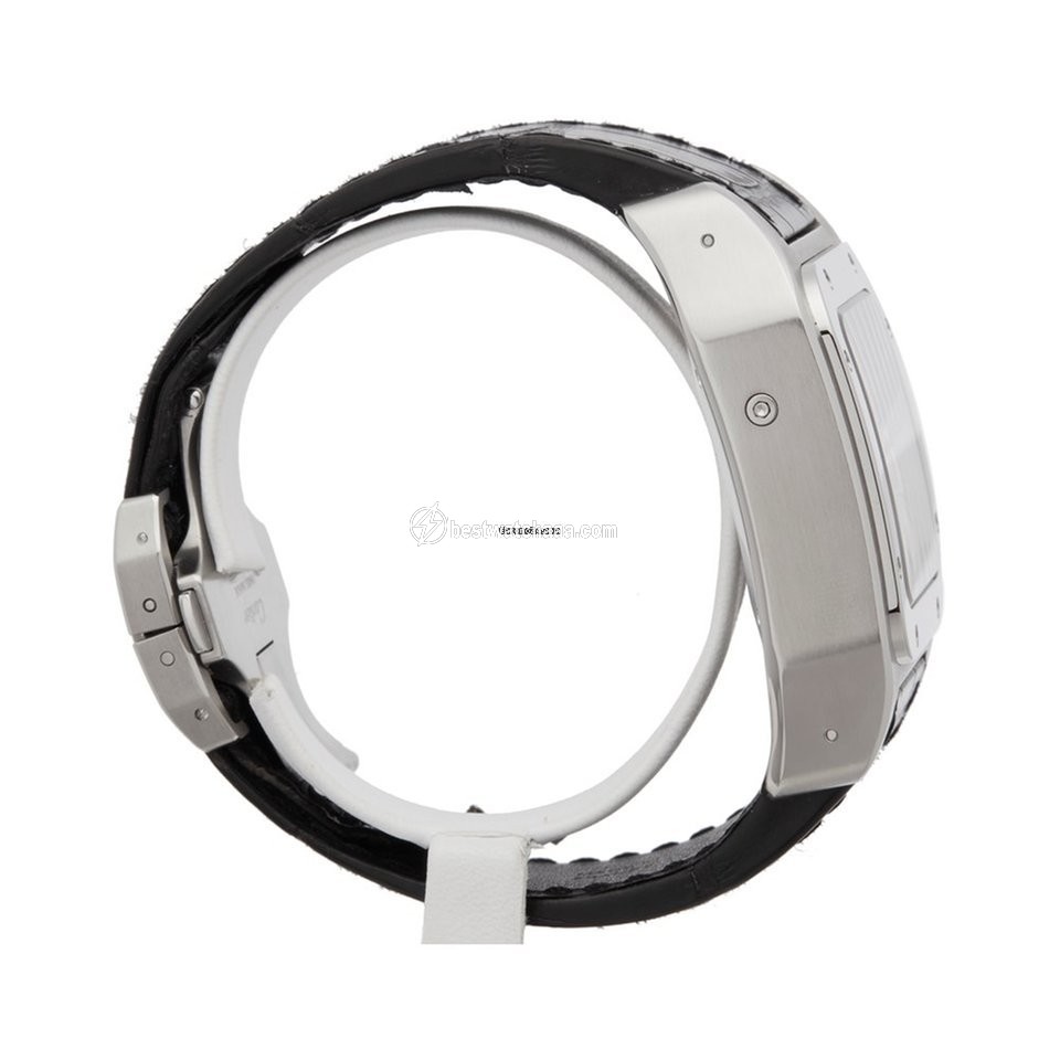 IMG_9081 Cartier Santos 100 Mens watch Unisex Automatic Steel 2740 Replica 4