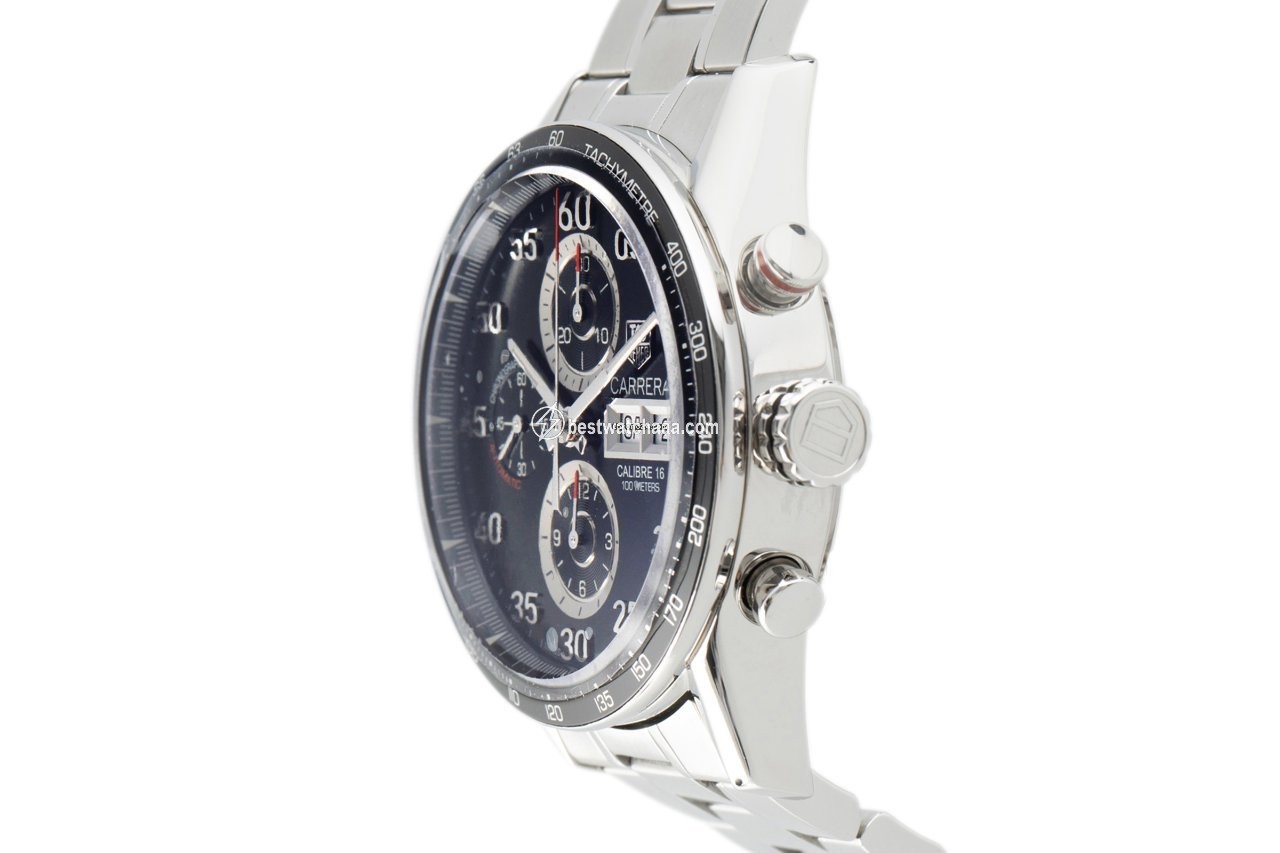 IMG_9081 TAG Heuer Carrera Calibre 16 Mens watch Unisex Automatic Steel CV2A10 Replica 4