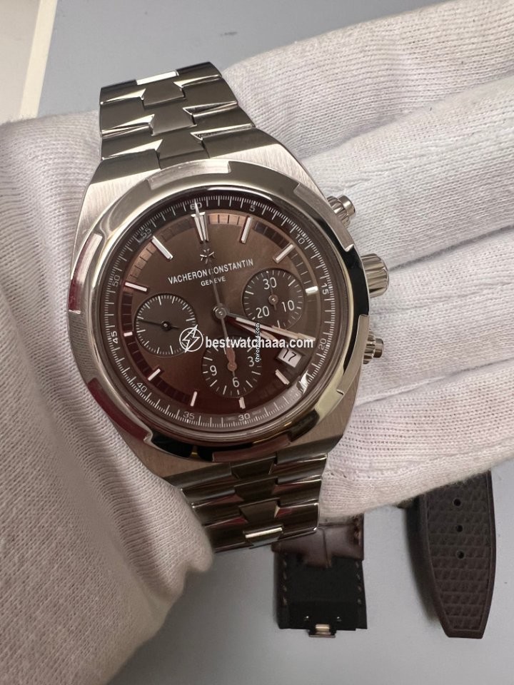IMG_9081 Vacheron Constantin Overseas Chronograph Mens watch Unisex Automatic Steel 5500V 110A-B147 Replica 4
