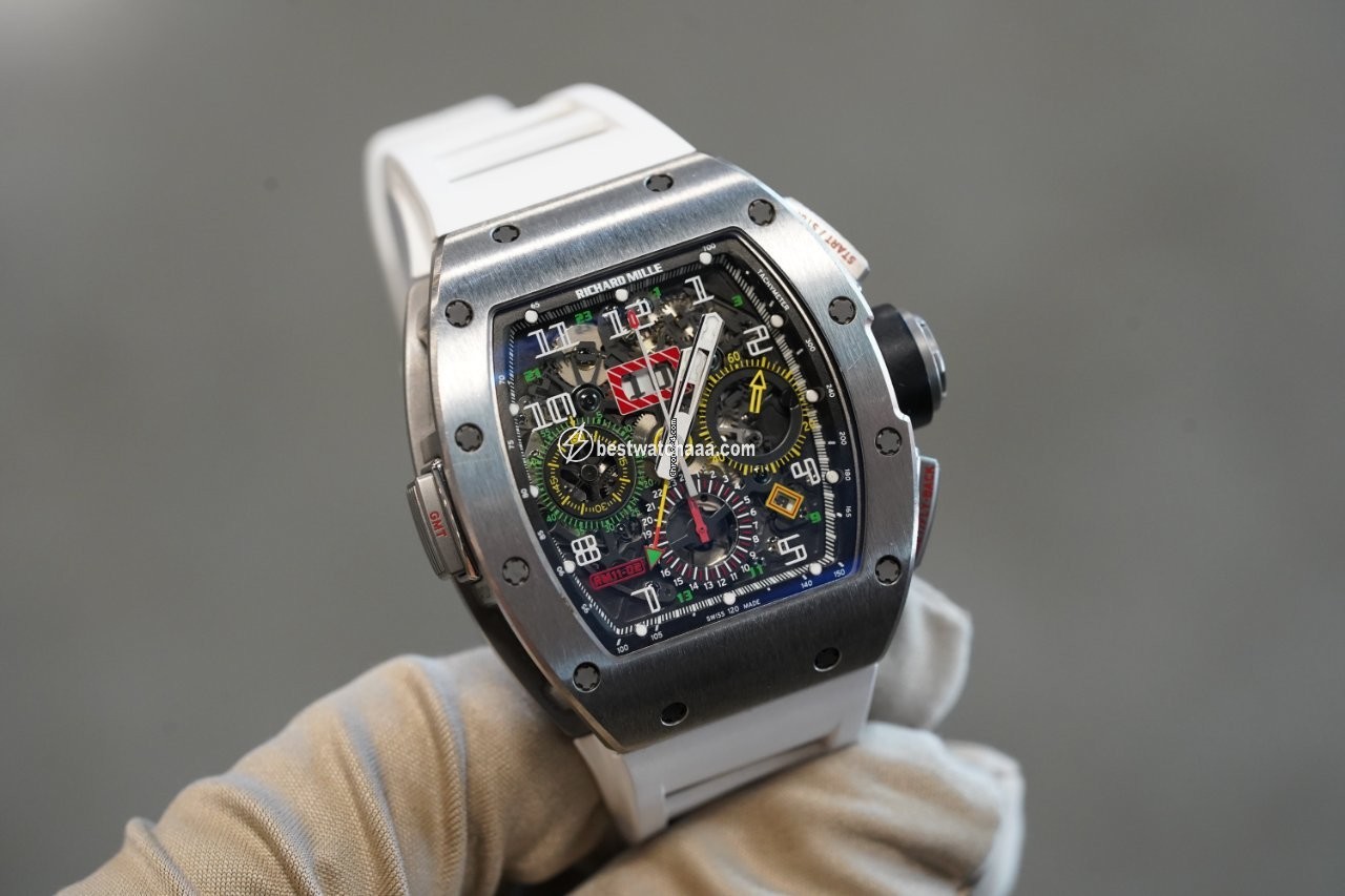 IMG_9081 Richard Mille RM 011 Mens watch Unisex Automatic Titanium rm11-02 Replica 4