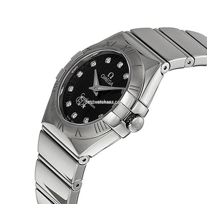 IMG_9081 Omega Constellation Quartz Womens watch Quartz Steel 123.10.27.60.51.001 Replica 4