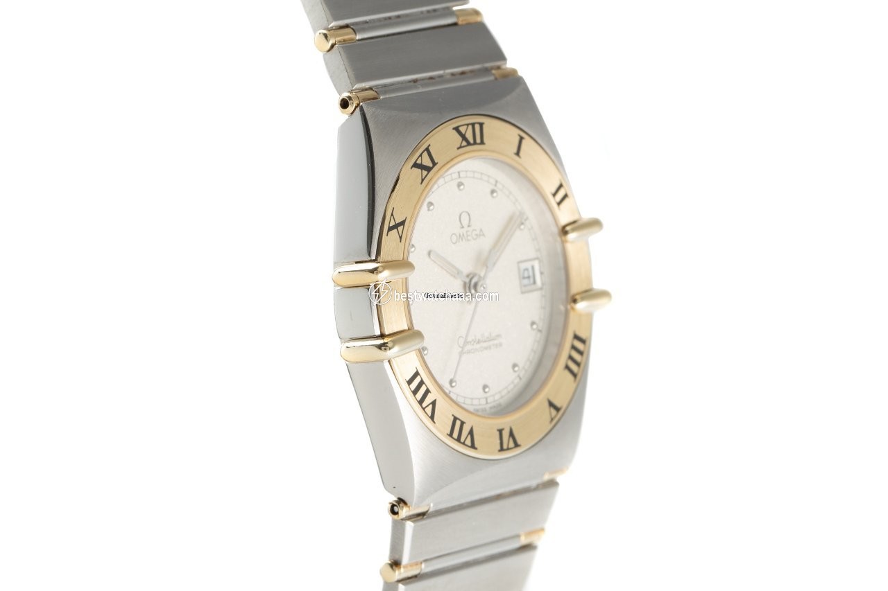 IMG_9081 Omega Constellation Ladies Womens watch Quartz Gold Steel 598.0003 Replica 4