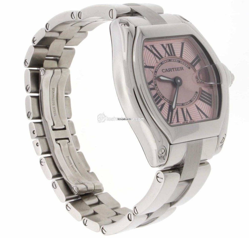 IMG_9081 Cartier Roadster Mens watch Unisex Quartz Steel W62017V3 2675 Replica 4