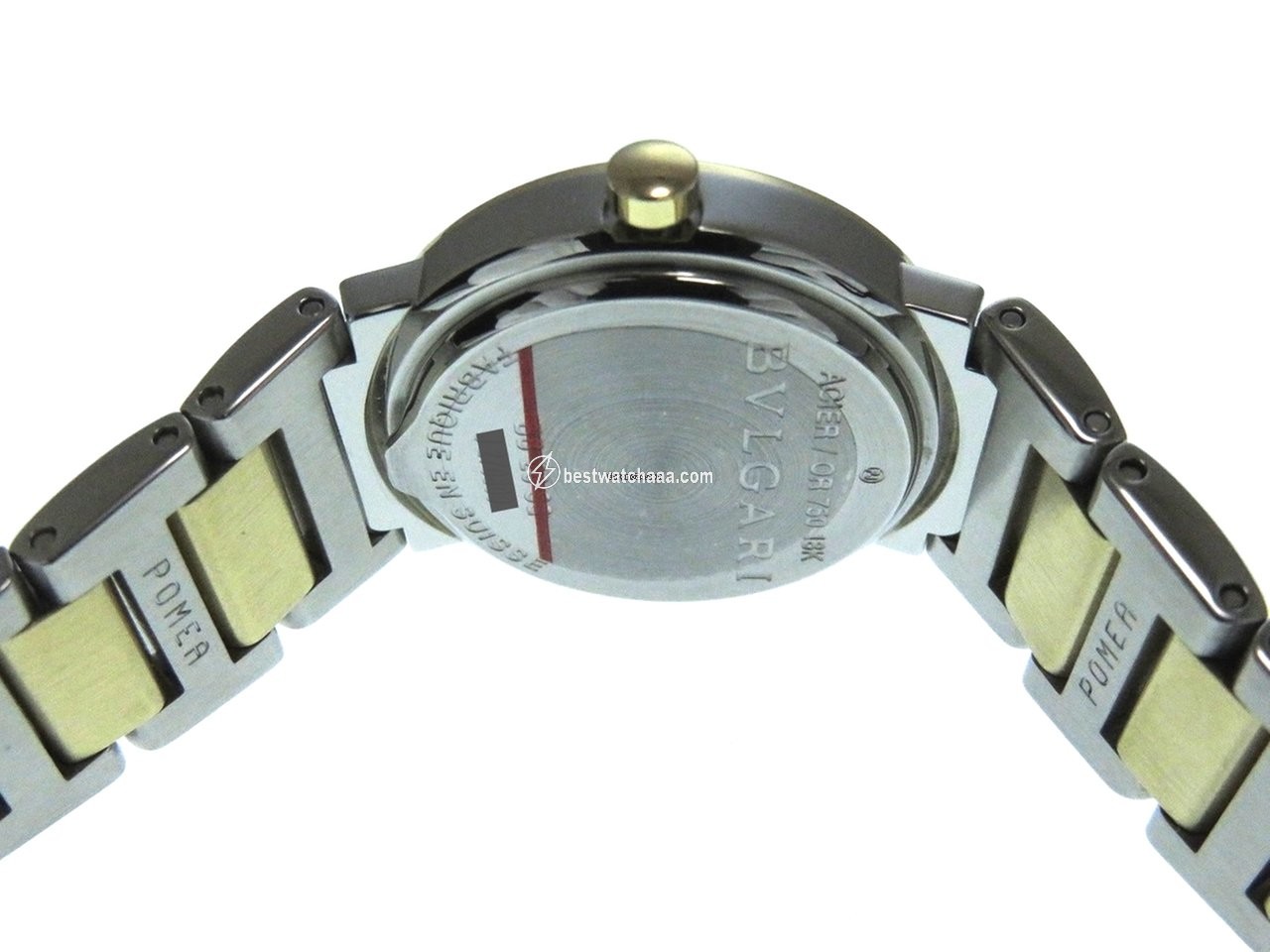 IMG_9081 Bulgari Bulgari Womens watch Quartz Gold Steel BB26WSGD N Replica 4