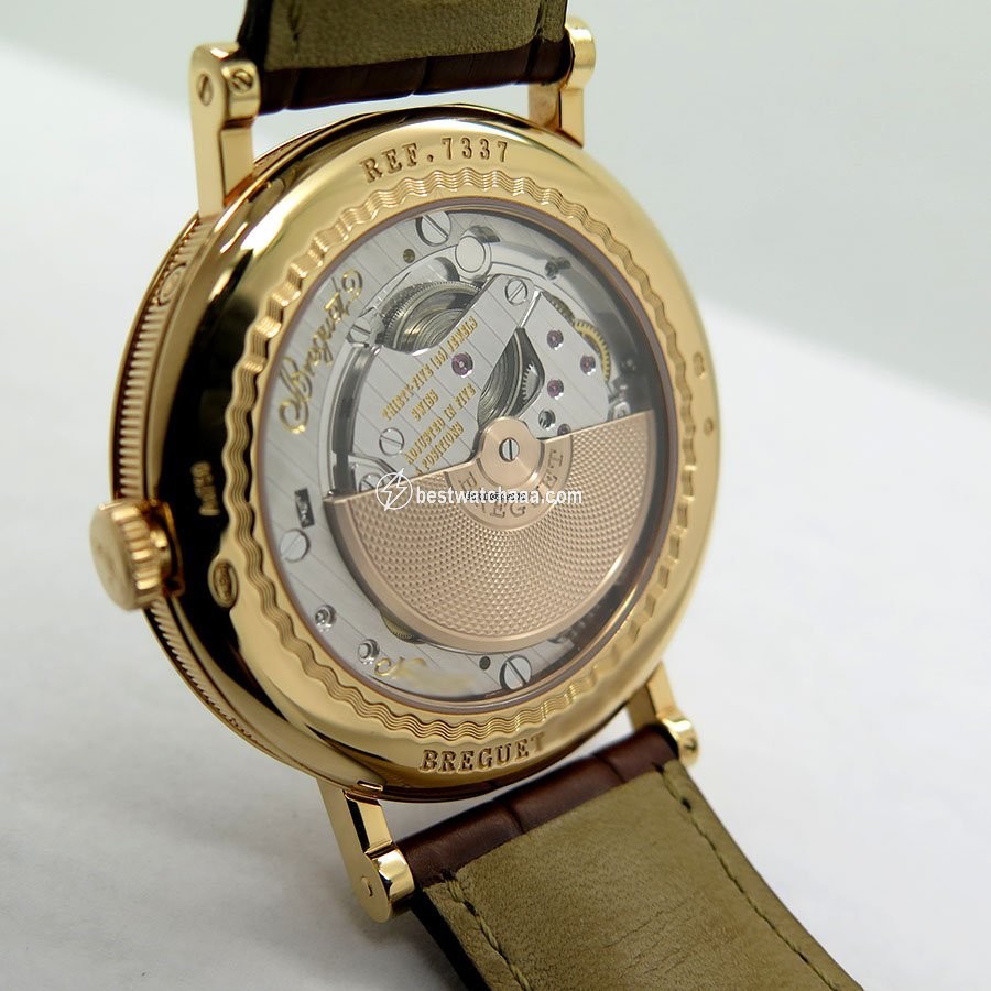 IMG_9081 Breguet Classique Mens watch Unisex Automatic Rose gold 7337BR 1E 9V6 Replica 4