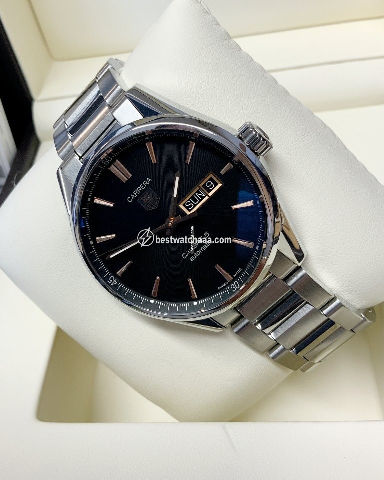 IMG_9081 TAG Heuer Carrera Calibre 5 Mens watch Unisex Automatic Steel war201c.ba0723 Replica 4