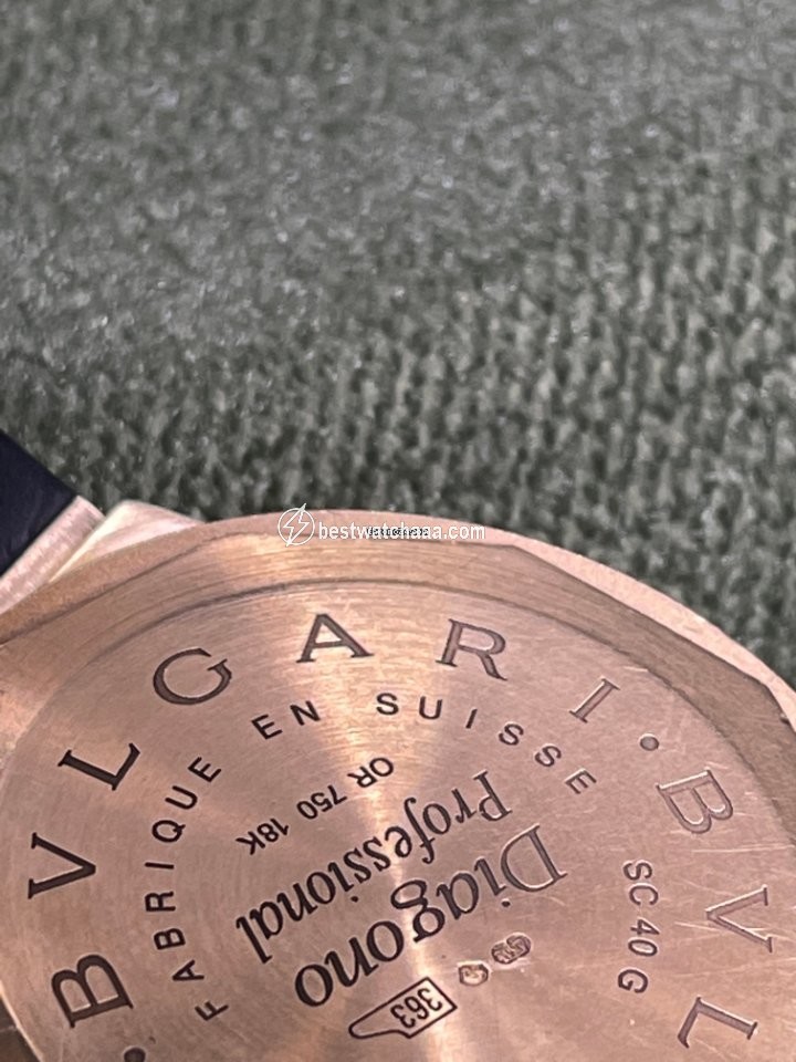 IMG_9081 Bulgari Diagono Mens watch Unisex Automatic Yellow gold SC 40 G Replica 4