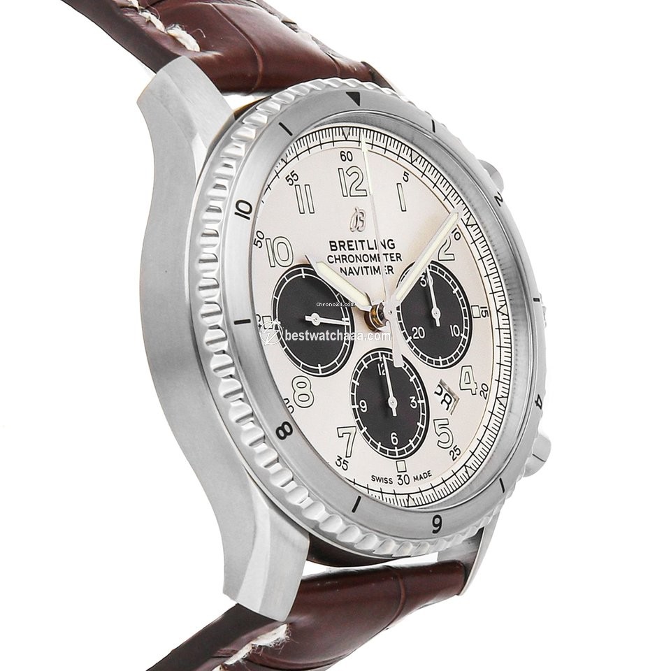 IMG_9081 Breitling Aviator 8 Mens watch Unisex Automatic Steel AB01171A1G1P1 Replica 4