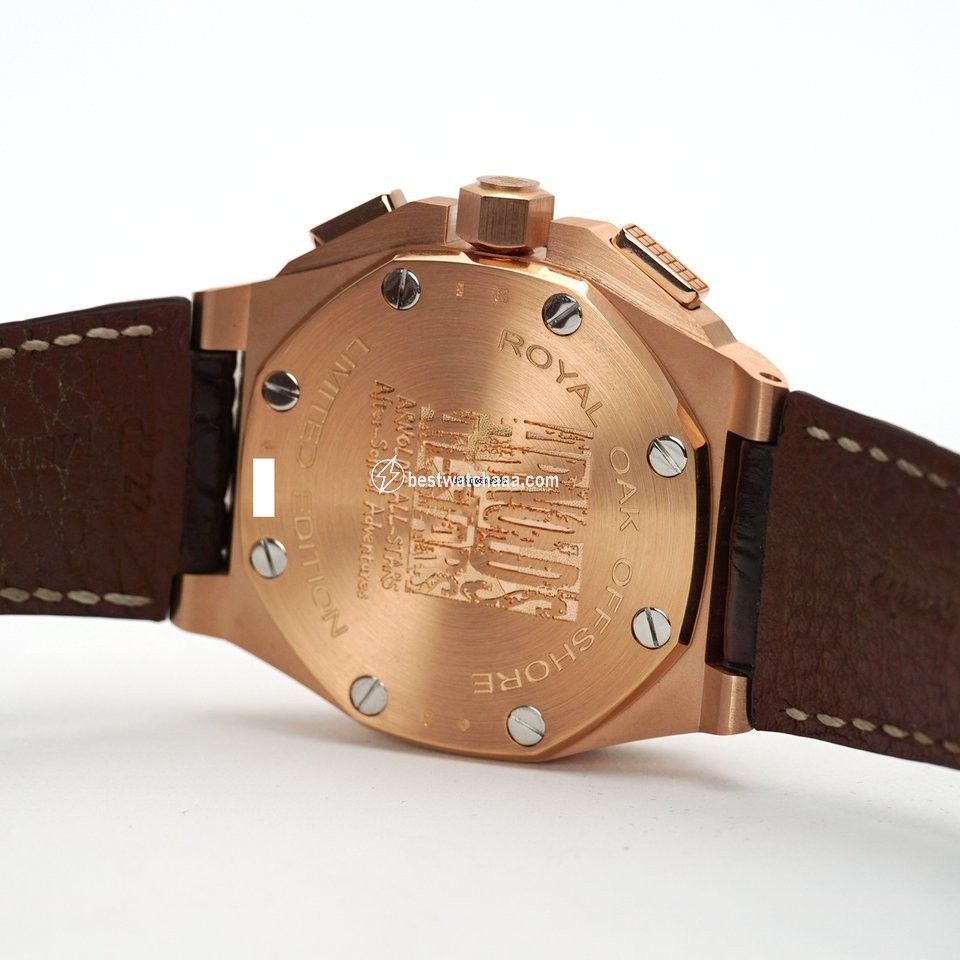 IMG_9081 Audemars Piguet Royal Oak Offshore Mens watch Unisex Automatic Rose gold 26158OR.OO.A801CR.01 Replica 4