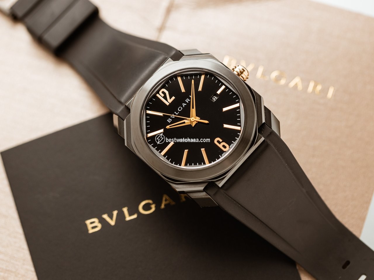IMG_9081 Bulgari Octo Mens watch Unisex Automatic Ceramic 102581-6641 Replica 4