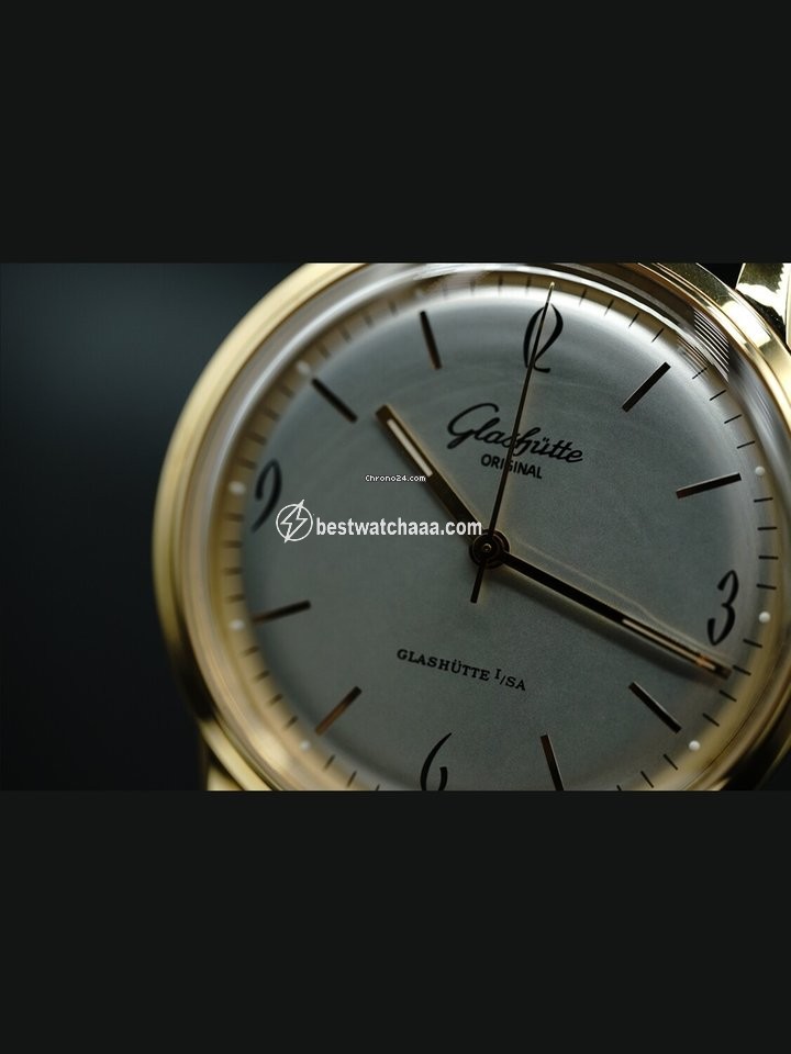IMG_9081 Glashutte Original Sixties Mens watch Unisex Automatic Rose gold 1-39-52-01-01-04 Replica 4