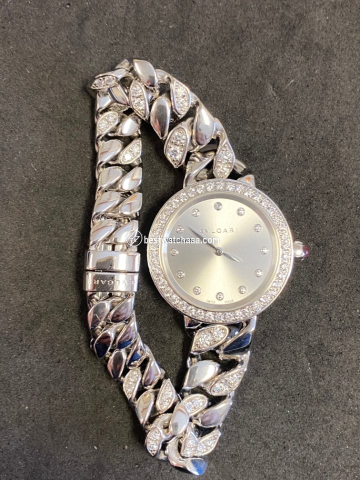 IMG_9081 Bulgari Womens watch Quartz Rose gold 102037 Replica 4