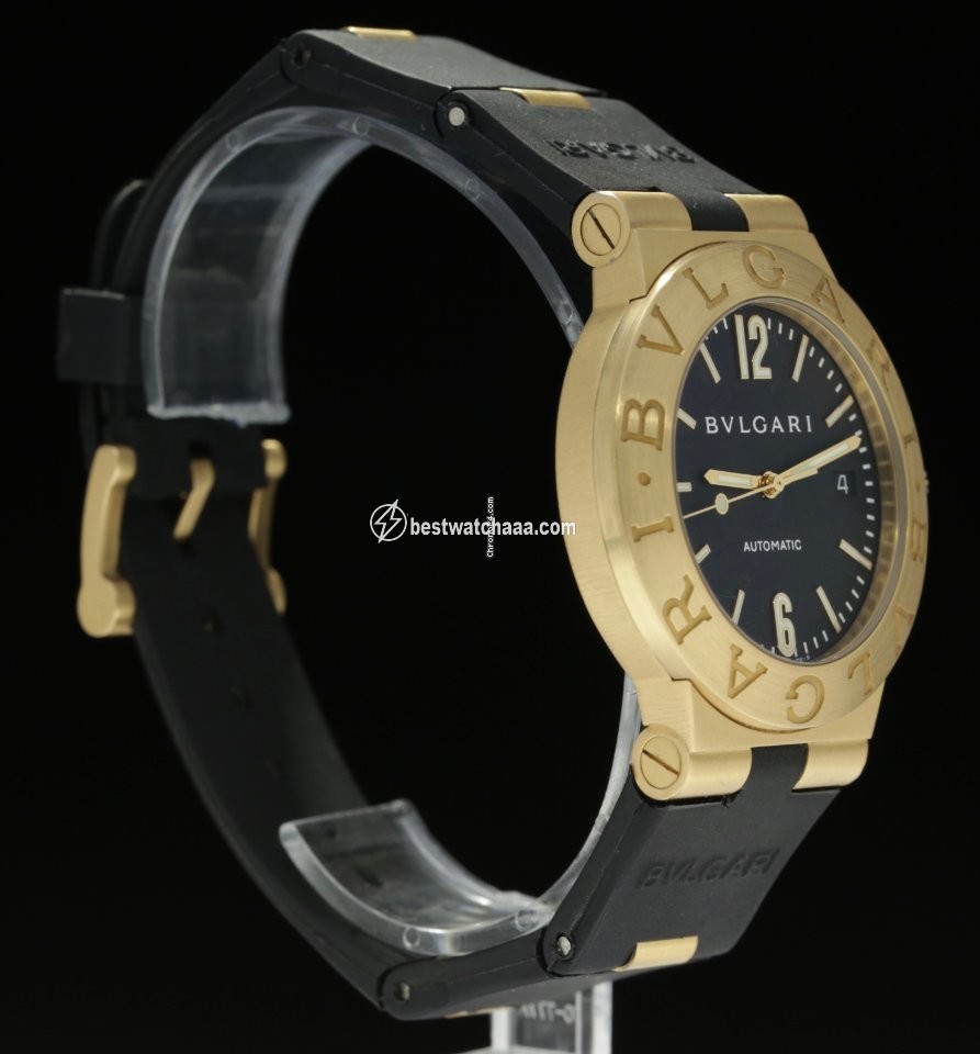 IMG_9081 Bulgari Diagono Mens watch Unisex Automatic Yellow gold SD 38 G Replica 4