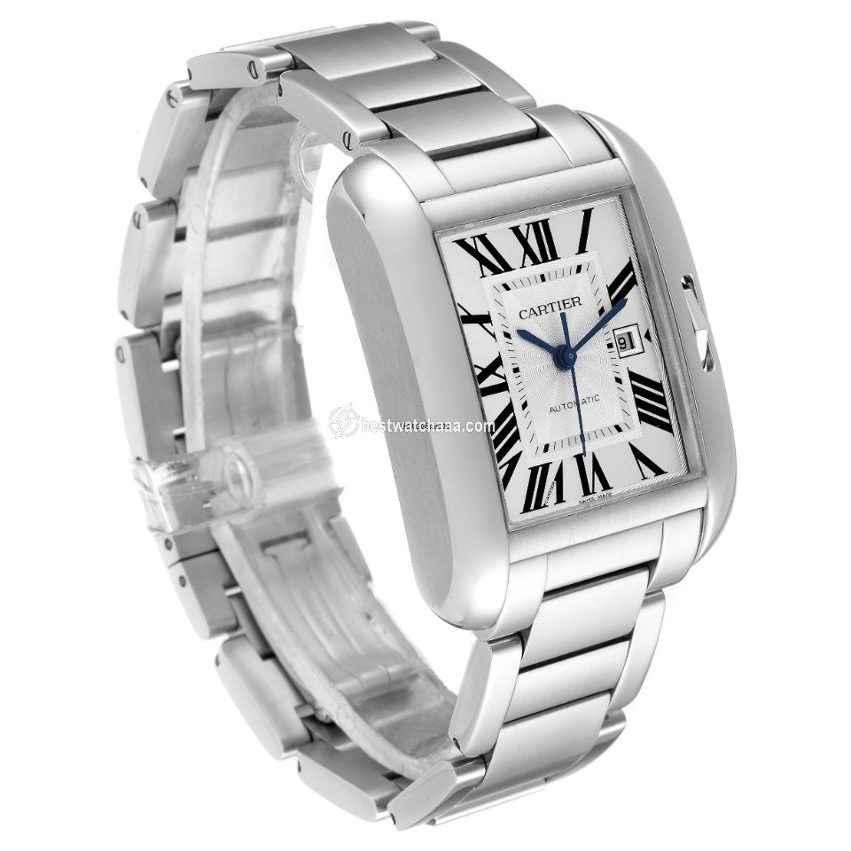 IMG_9081 Cartier Tank Anglaise Mens watch Unisex Automatic Steel W5310009 Replica 4