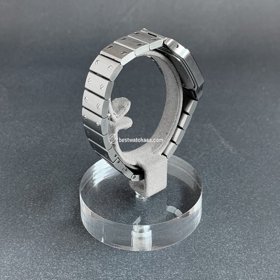 IMG_9081 Cartier Santos Galbee Womens watch Quartz Steel W20017D6 Replica 4