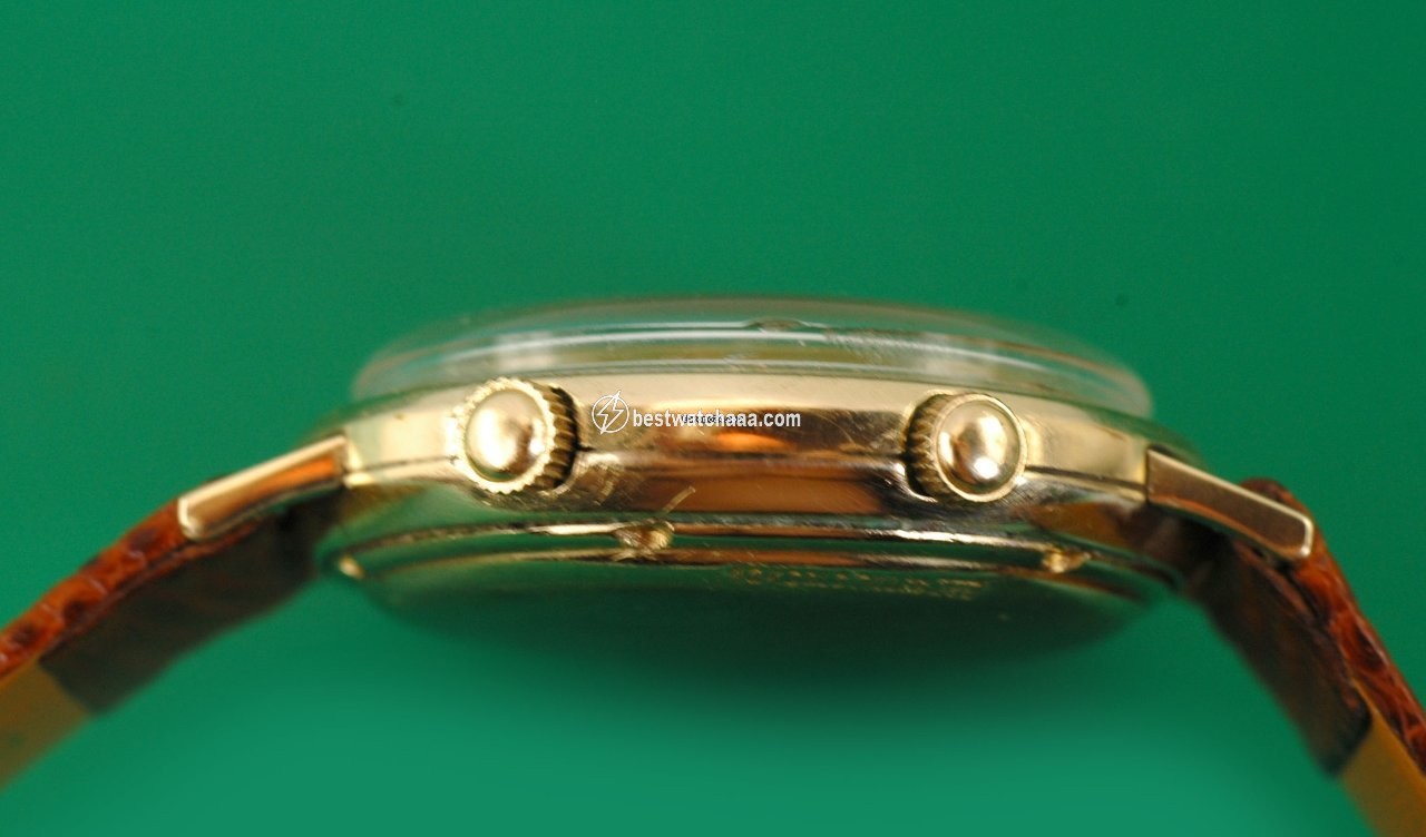 IMG_9081 Jaeger-LeCoultre Mens watch Unisex Manual winding Yellow gold Jaeger Le Coultre MEMOVOX Alarm Watch Replica 4
