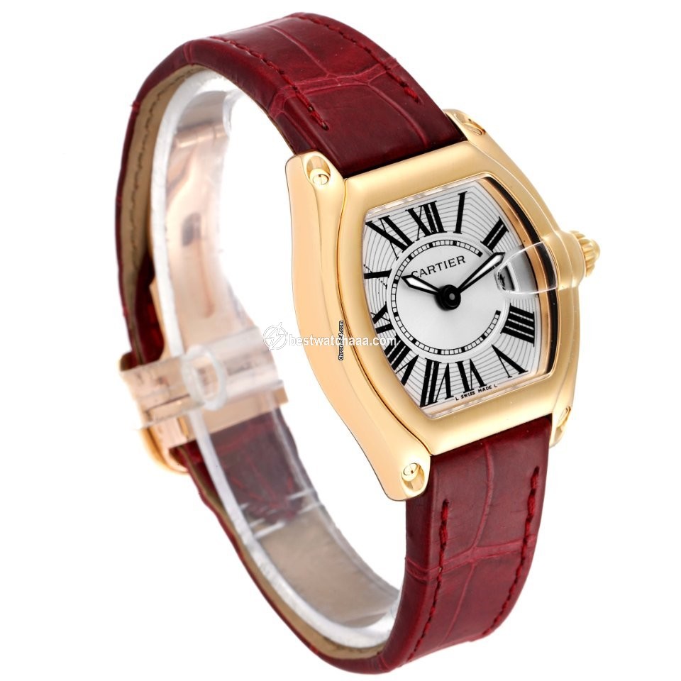 IMG_9081 Cartier Roadster Womens watch Quartz Yellow gold W62018Y5 Replica 4