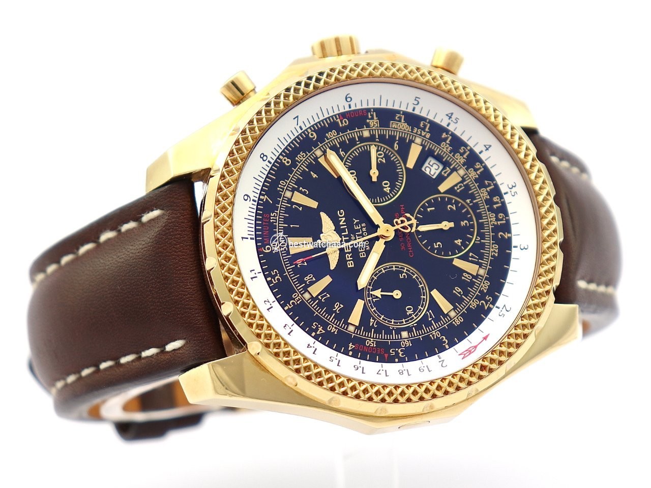 IMG_9081 Breitling Bentley Motors Mens watch Unisex Automatic Yellow gold K25362 Replica 4