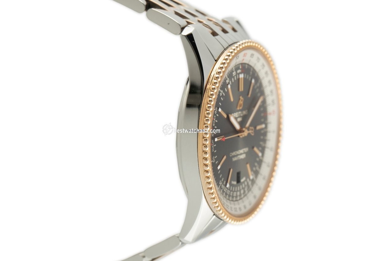 IMG_9081 Breitling Navitimer Mens watch Unisex Automatic Gold Steel U17326 Replica 4