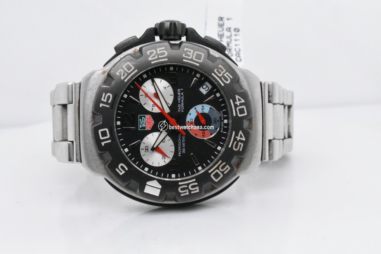 IMG_9081 TAG Heuer Formula 1 Quartz Mens watch Unisex Quartz Steel CAC1110-0 Replica 4