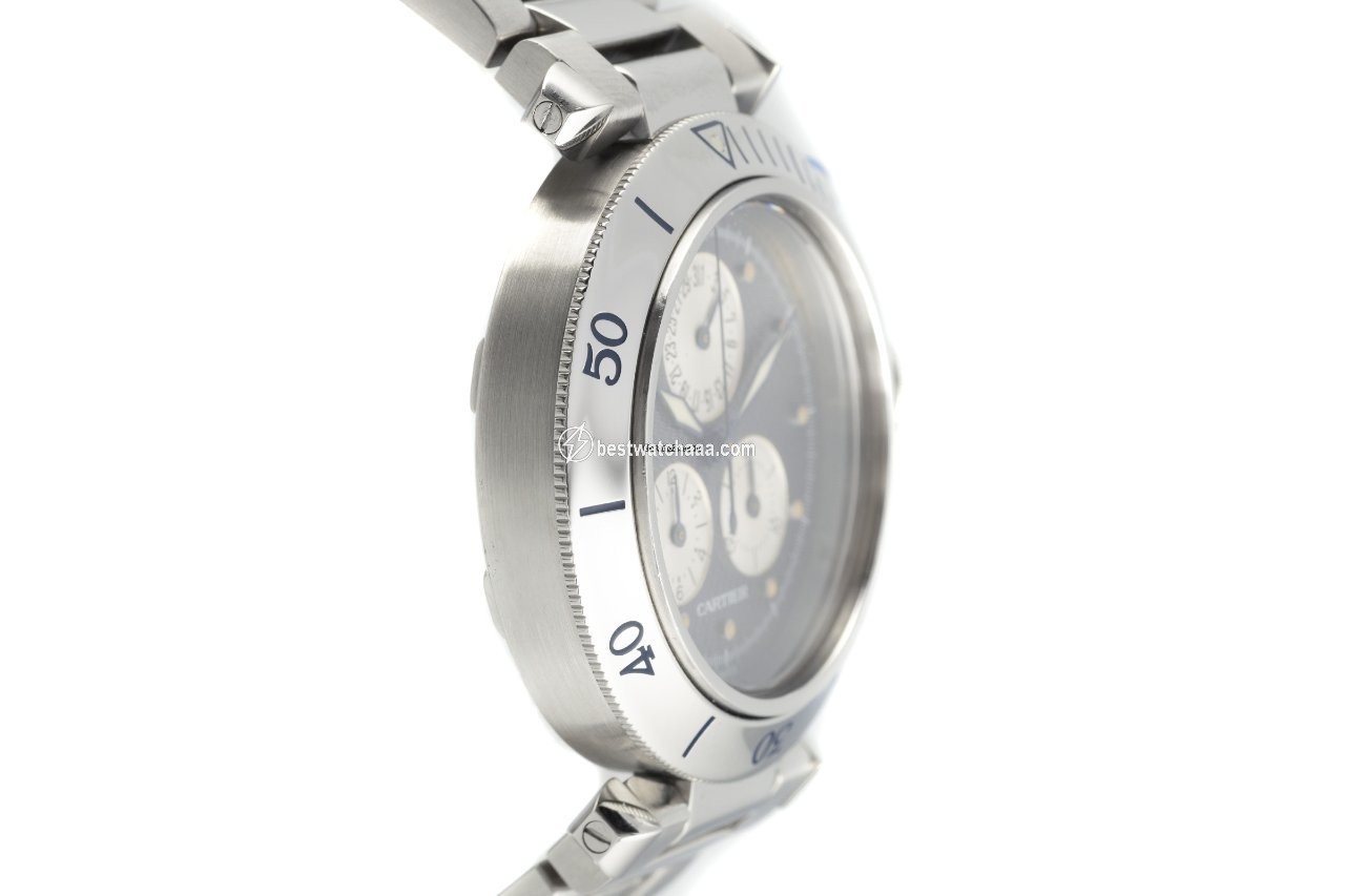 IMG_9081 Cartier Pasha Mens watch Unisex Quartz Steel 1352 Replica 4