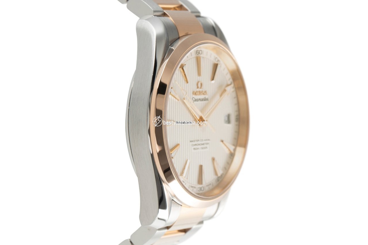 IMG_9081 Omega Seamaster Aqua Terra Mens watch Unisex Automatic Gold Steel 231.20.42.21.02.001 Replica 4