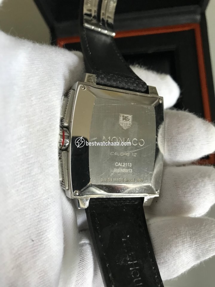 IMG_9081 TAG Heuer Monaco Calibre 12 Mens watch Unisex Automatic Steel CAL2113.FC6536 Replica 4