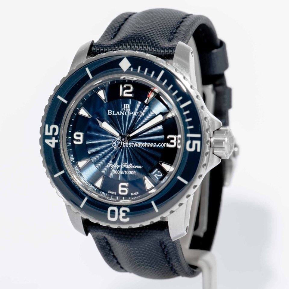 IMG_9081 Blancpain Fifty Fathoms Mens watch Unisex Automatic Steel 5015d-1140-52b Replica 4