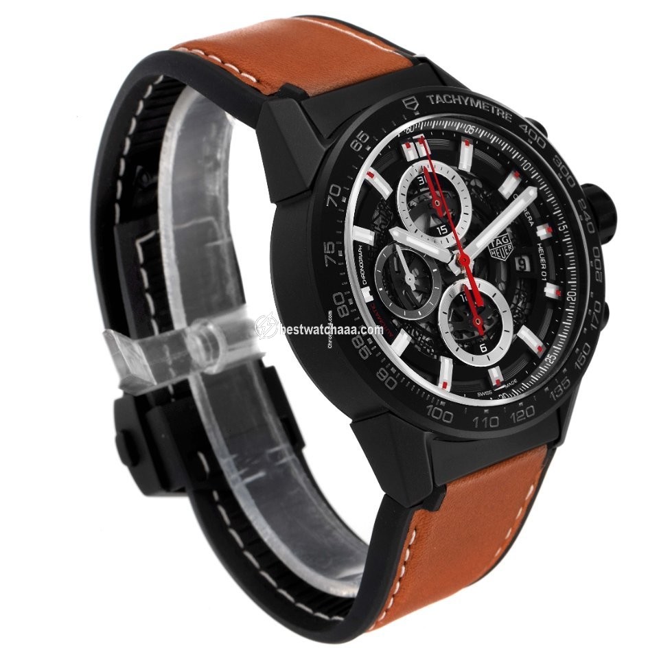 IMG_9081 TAG Heuer Carrera Calibre HEUER 01 Mens watch Unisex Automatic Ceramic CAR2090.BH0729 Replica 4