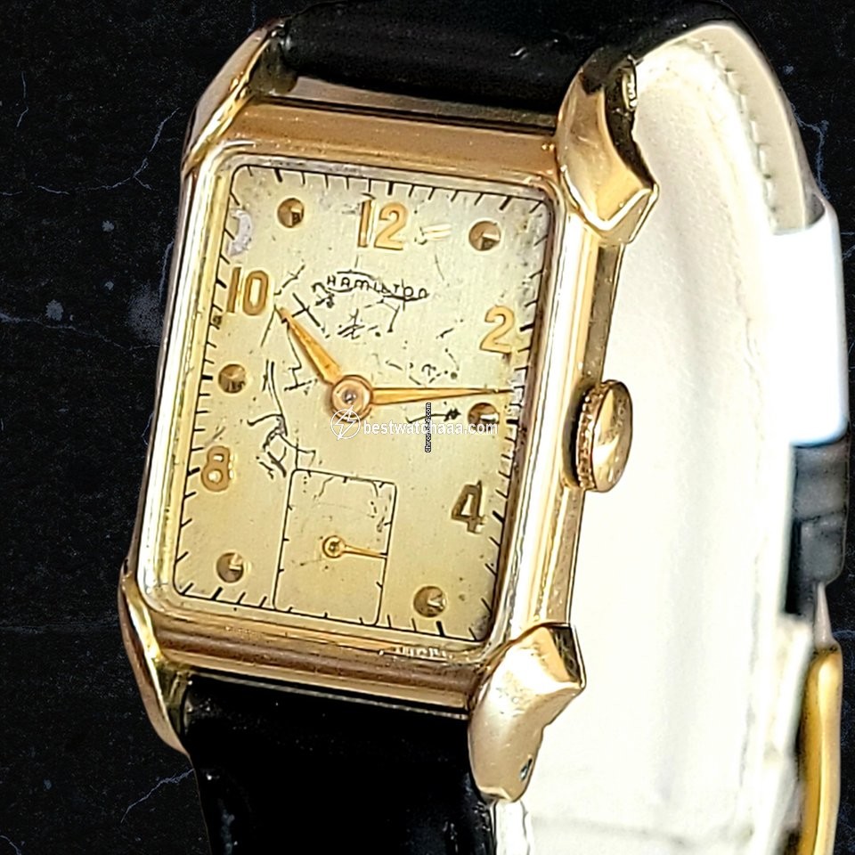 IMG_9081 Hamilton Mens watch Unisex Manual winding Gold Steel Hamilton Grade 982 Replica 4