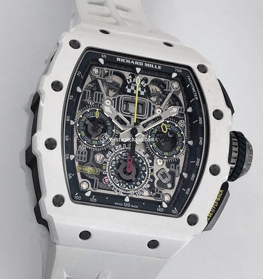 IMG_9081 Richard Mille Mens watch Unisex Automatic Ceramic Richard Mille 11-03 LeMans Edition Replica 4