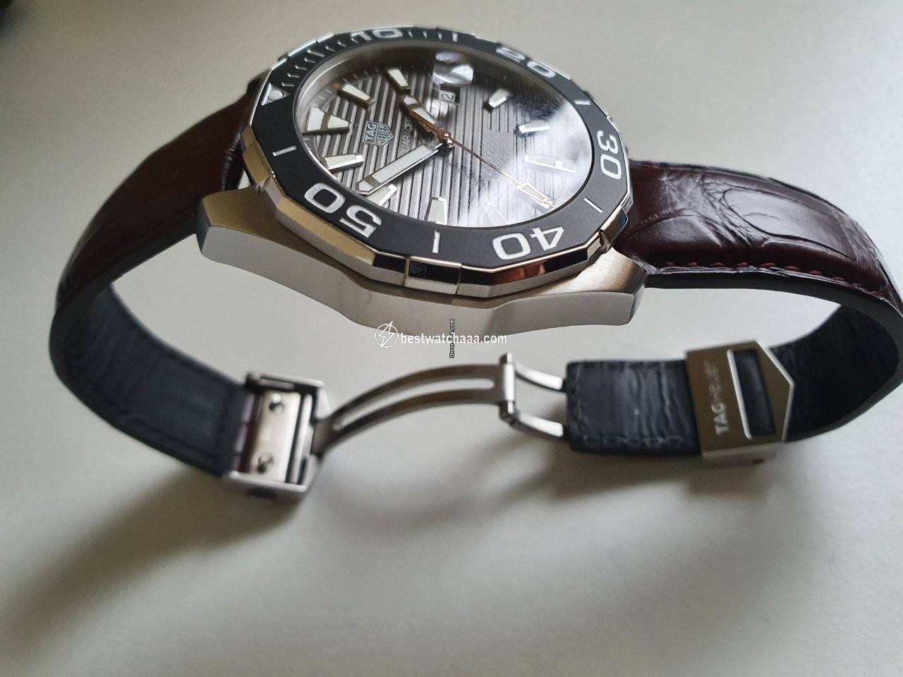 IMG_9081 TAG Heuer Aquaracer 300M Mens watch Unisex Automatic Steel WAY201M.FC6474 Replica 4