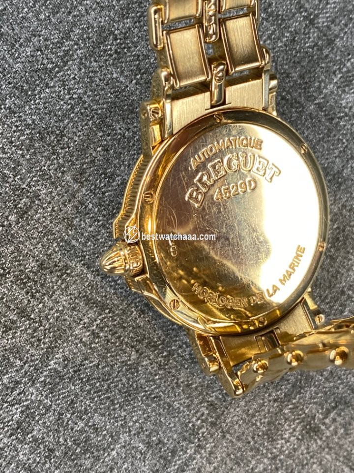 IMG_9081 Breguet Marine Mens watch Unisex Yellow gold 3400 Replica 4