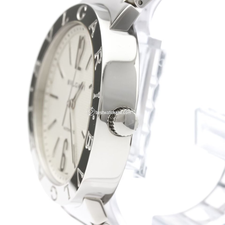 IMG_9081 Bulgari Bulgari Mens watch Unisex Automatic Steel BB42SS AUTO Replica 4