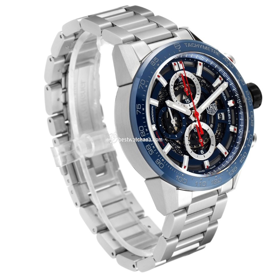 IMG_9081 TAG Heuer Carrera Calibre HEUER 01 Mens watch Unisex Automatic Steel CAR201T.BA0766 Replica 4