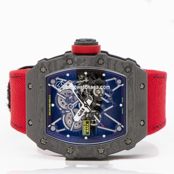 IMG_9081 Richard Mille RM 035 Mens watch Unisex Manual winding Carbon RM035-01 Replica 4