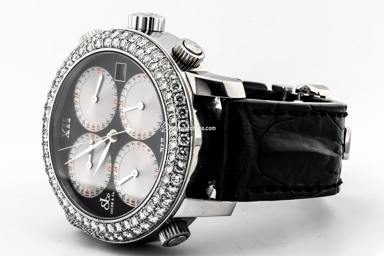 IMG_9081 Jacob & Co. Five Time Zone Mens watch Unisex Automatic Steel H 24 Replica 4