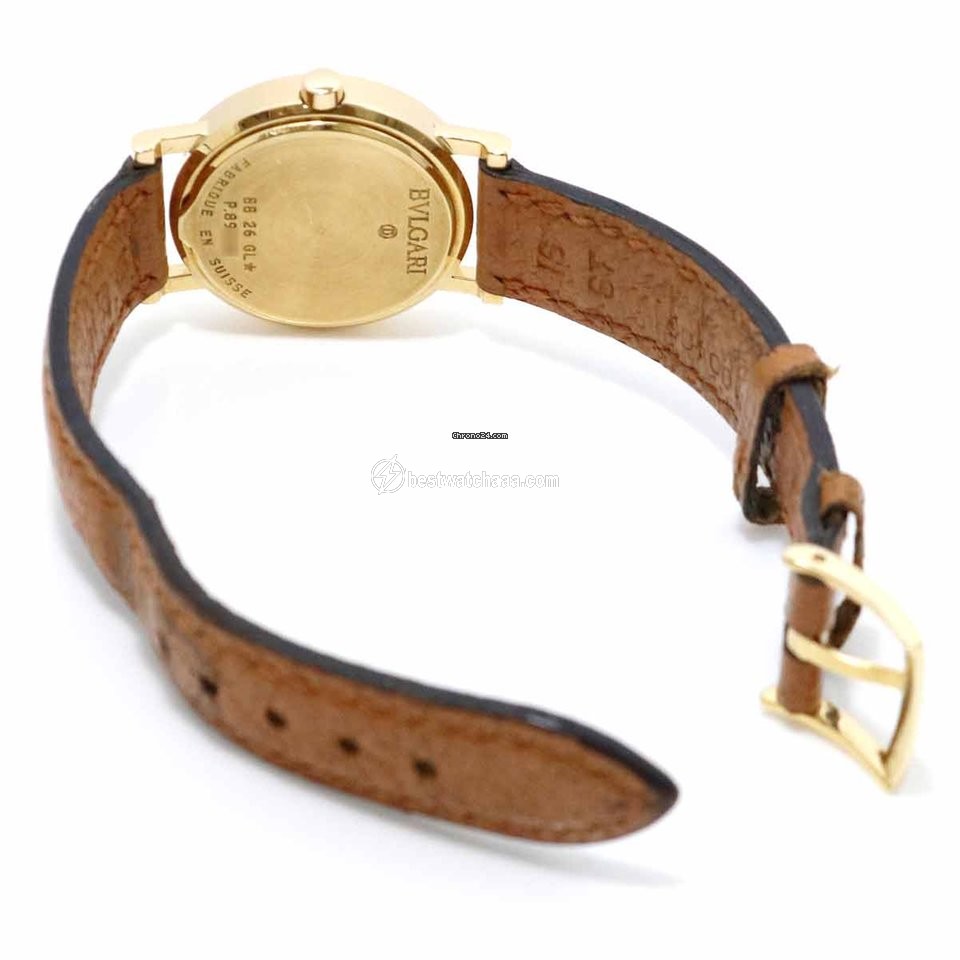IMG_9081 Bulgari Bulgari Womens watch Quartz Yellow gold BB 26 GL Replica 4
