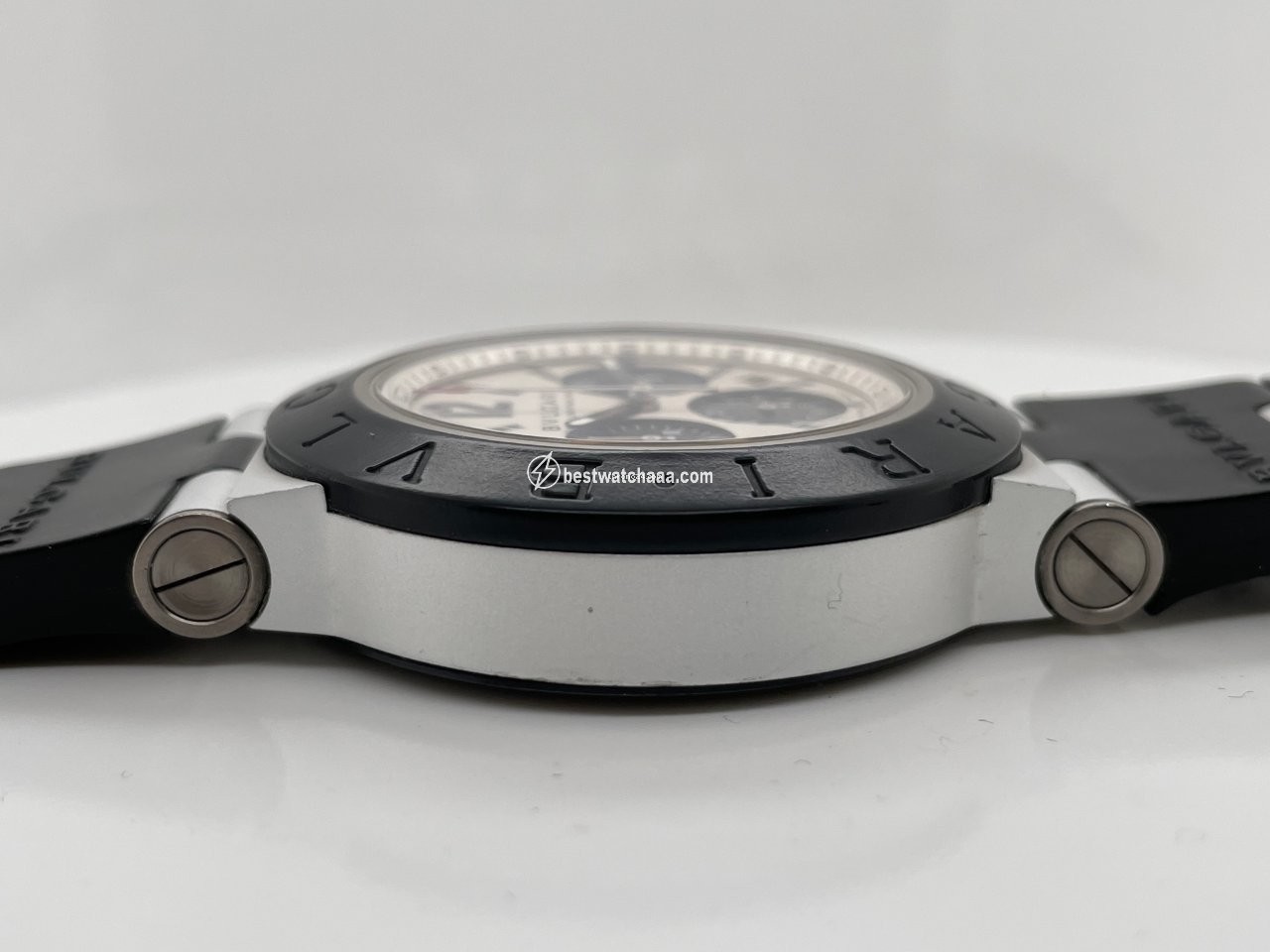IMG_9081 Bulgari Diagono Mens watch Unisex Automatic Aluminum AC44TA Replica 4