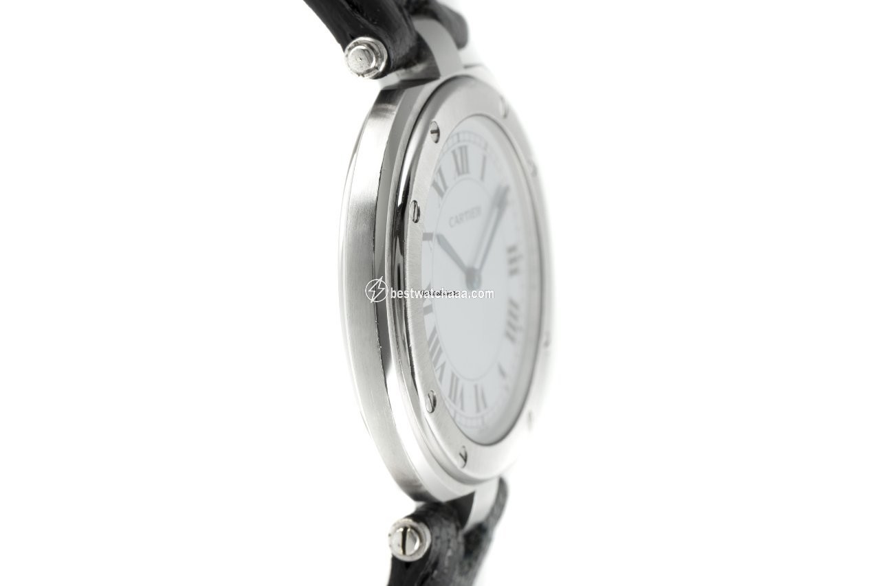IMG_9081 Cartier Santos Womens watch Quartz Steel 8192 Replica 4