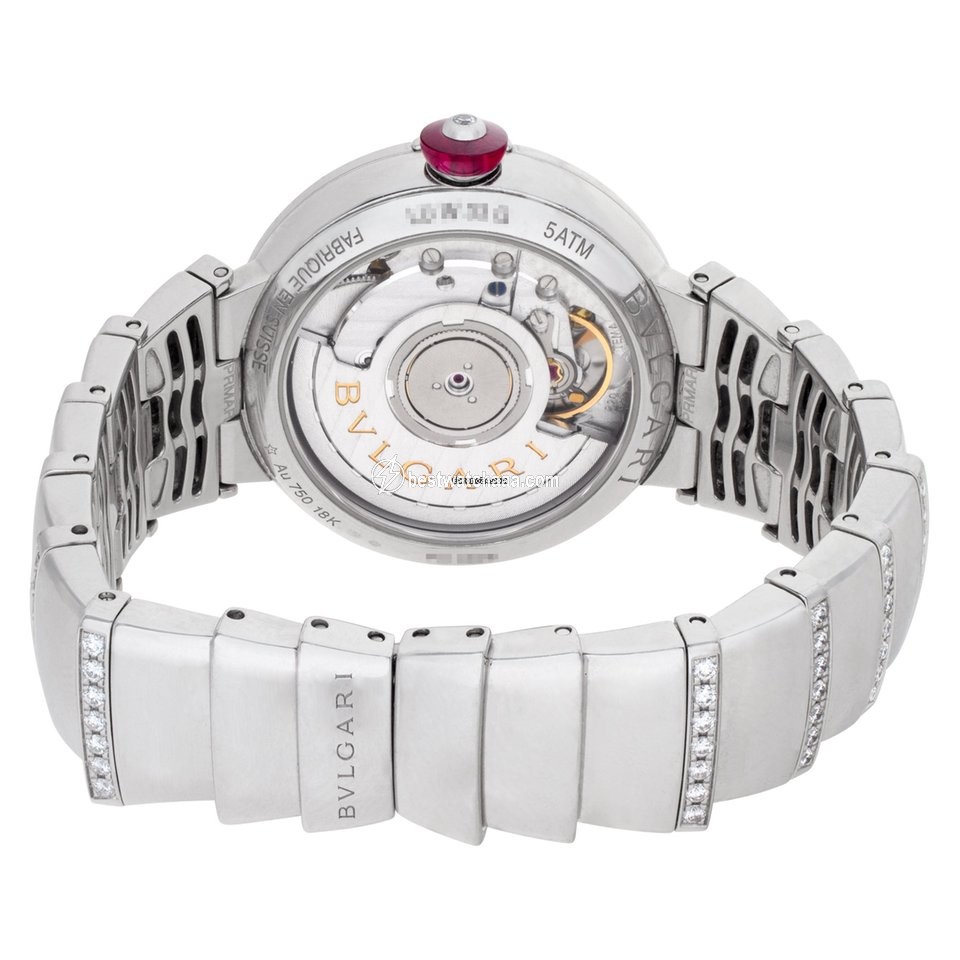 IMG_9081 Bulgari Lucea Womens watch Automatic White gold LU W 33 G Replica 4