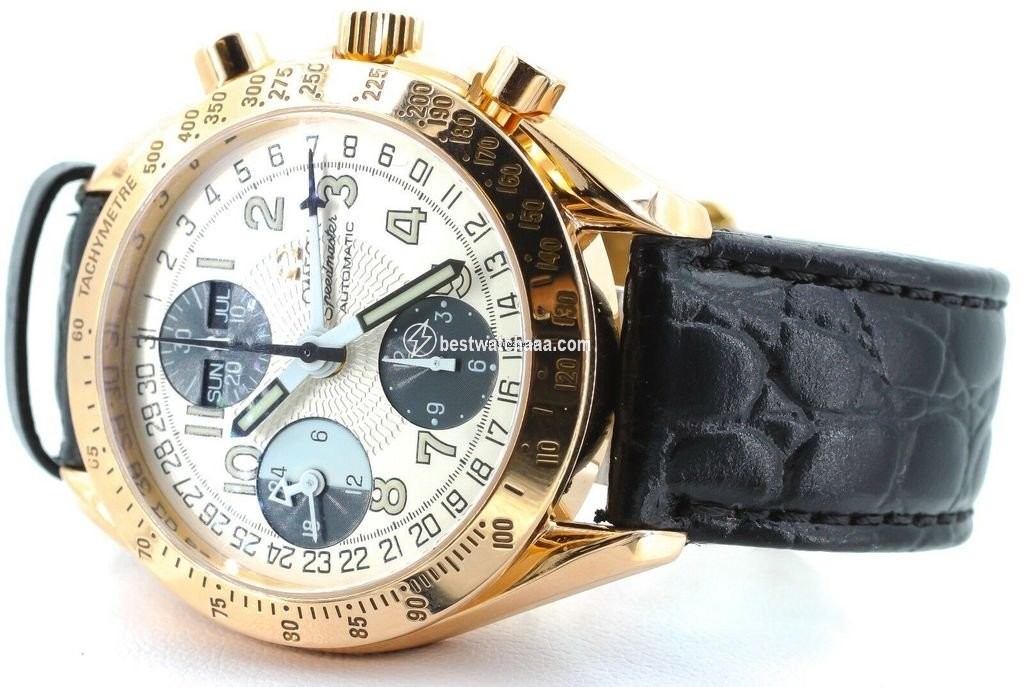 IMG_9081 Omega Speedmaster Day Date Mens watch Unisex Automatic Rose gold 3623.33.01 Replica 4