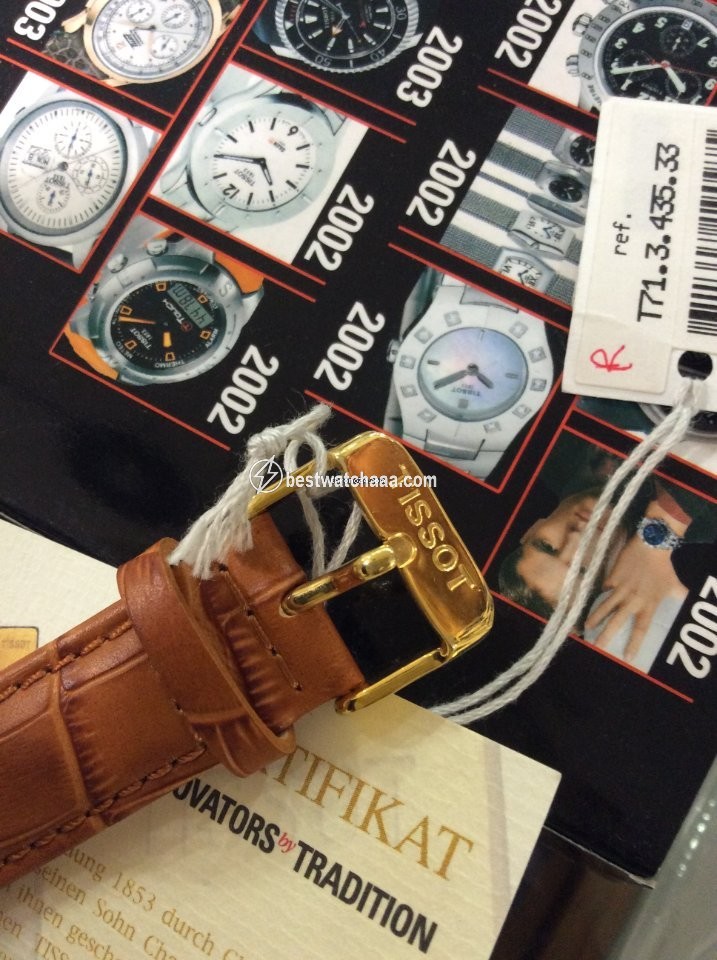 IMG_9081 Tissot Bridgeport Mens watch Unisex Automatic Yellow gold T71.3.435.33 Replica 4