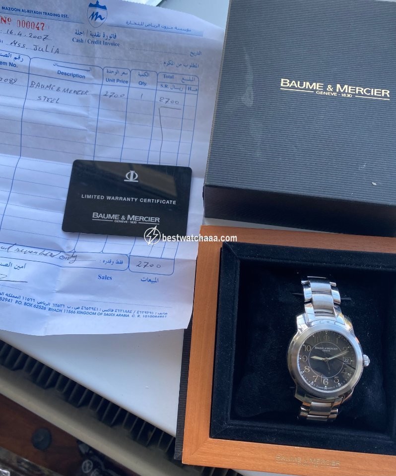 IMG_9081 Baume & Mercier Capeland Mens watch Unisex Quartz Steel 65531 Replica 4