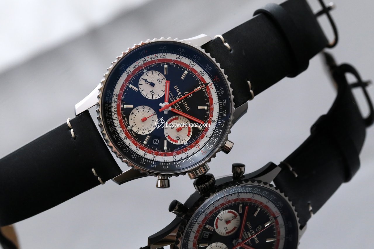 IMG_9081 Breitling Navitimer 1 B01 Chronograph 43 Mens watch Unisex Automatic Steel AB01211B1B1X1 Replica 4