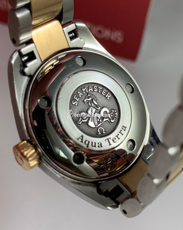 IMG_9081 Omega Seamaster Aqua Terra Womens watch Automatic Gold Steel 2373.70.00 Replica 4