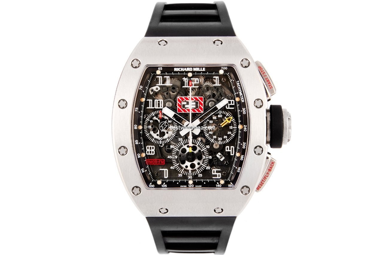 IMG_9081 Richard Mille RM 011 Mens watch Unisex Automatic Titanium RM011-FM Replica 4