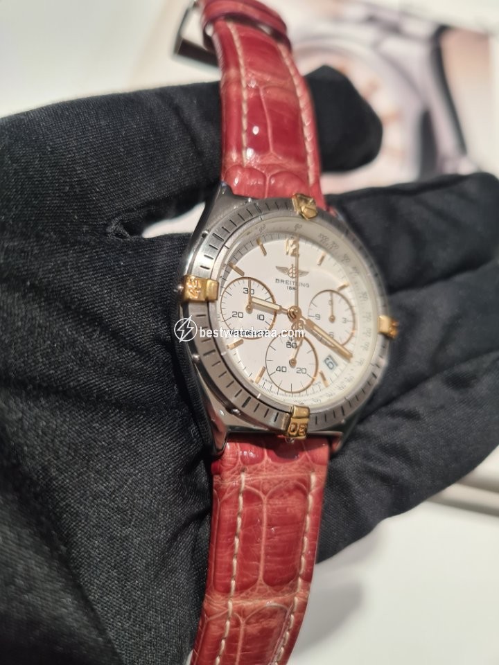 IMG_9081 Breitling Mens watch Unisex Quartz Gold Steel B55045 Replica 4