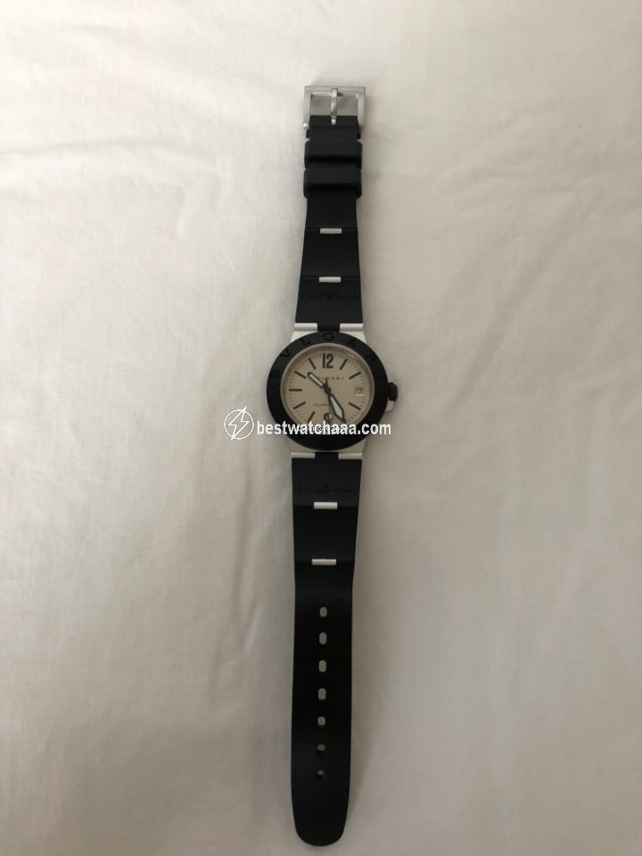 IMG_9081 Bulgari Diagono Mens watch Unisex Automatic Aluminum AL 38 A Replica 4